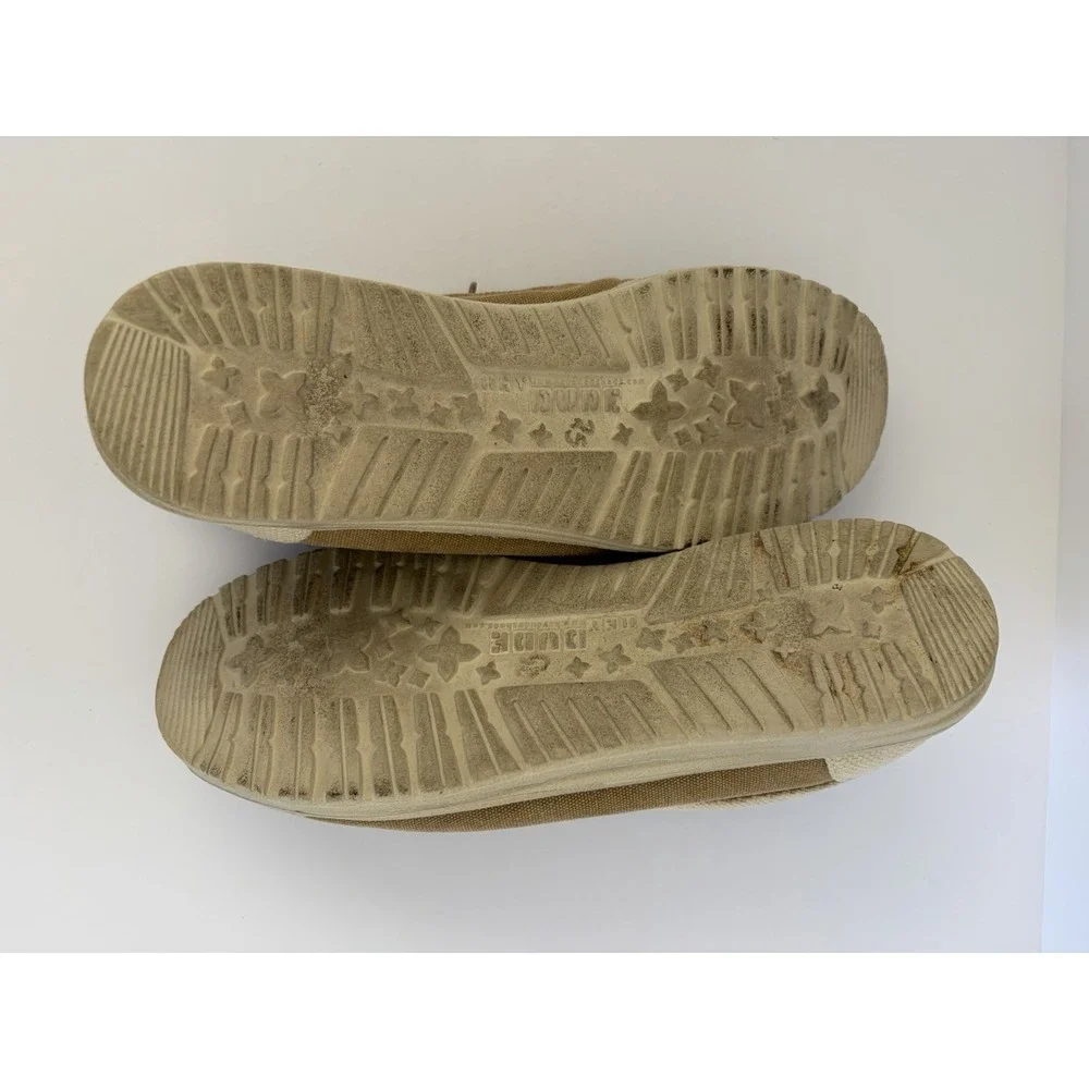 HEYDUDE Wally Mid Salt N Stone Size 15 Men's White &‎ Tan Comfort Shoes Casual